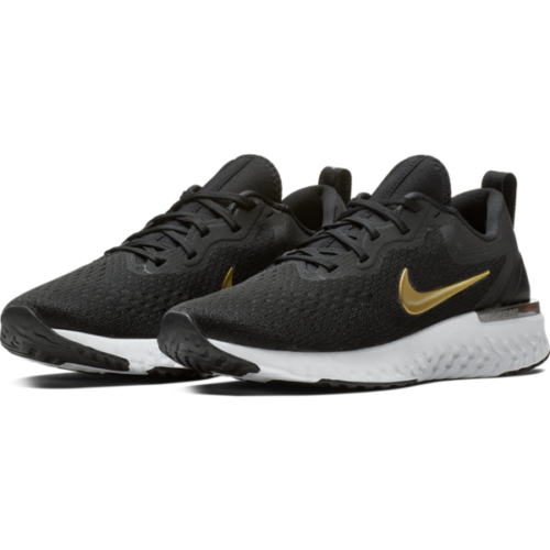 nike odyssey react women's black and gold